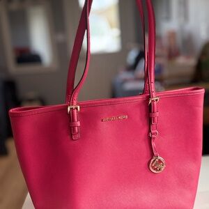 Michael Kors Fuchsia Tote Bag